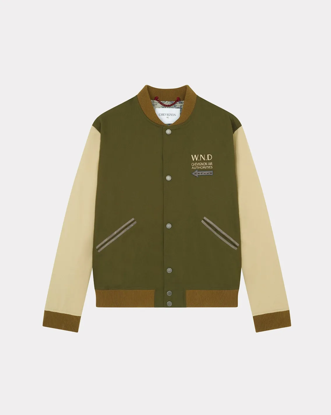 Sale Chevignon Blouson Air Wear Kaki Blouson Aviateur En Coton