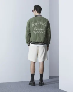 Discount Chevignon Blouson Crystal Vert Blouson Aviateur Inspiration Armee De L'Air