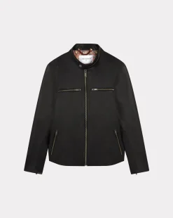Hot Chevignon Blouson En Cuir Wheely Noir Blouson Motard En Cuir De Vachette