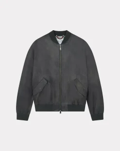 Fashion Chevignon Blouson Exclusive Surplus Bleu Blouson Teddy En Cuir De Vachette Brode