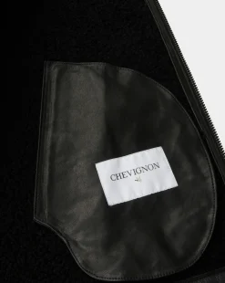 Flash Sale Chevignon Blouson Park Noir Teddy En Mouton Laine