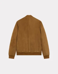 Best Chevignon Blouson Teddy Suede Cognac Blouson En Cuir De Chevre Velours