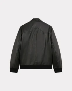 Cheap Chevignon Blouson Yoke Godzila Noir Blouson En Cuir D'Agneau