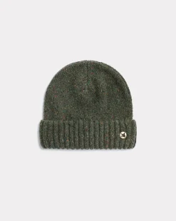 Outlet Chevignon Bonnet Mouline Vert Bonnet En Laine Moulinee