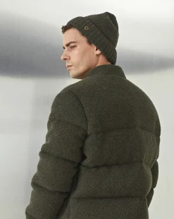 Outlet Chevignon Bonnet Mouline Vert Bonnet En Laine Moulinee