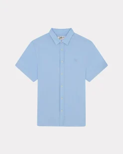 Online Chevignon Chemise Lin Short Togs Bleu Chemise En Lin Coupe Straight