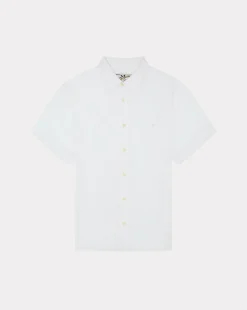Store Chevignon Chemise Lin Short Togs Blanc Chemise En Lin Coupe Straight