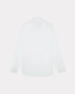 New Chevignon Chemise Lin Togs Blanc Chemise En Lin Coupe Straight
