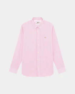 Flash Sale Chevignon Chemise Oxford Stripes Togs Rose Chemise En Coton Biologique