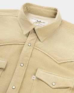 Outlet Chevignon Chemise Velours Beige Chemise En Velours