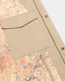 Fashion Chevignon M65 Beige Veste En Coton Inspiration Armee
