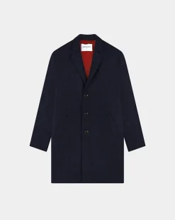 Cheap Chevignon Manteau Chester Bleu Marine Manteau Classique En Drap De Laine