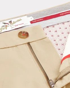 Best Chevignon Pantalon Duck Chino Beige Pantalon Chino Coupe Ajustee