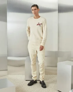 Online Chevignon Pantalon Duck Chino Beige Pantalon Chino Coupe Ajustee