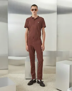 Online Chevignon Pantalon Duck Chino Burgundy Pantalon Chino Coupe Ajustee