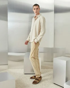 Fashion Chevignon Pantalon Duck Chino Velours Beige Pantalon Chino En Velours