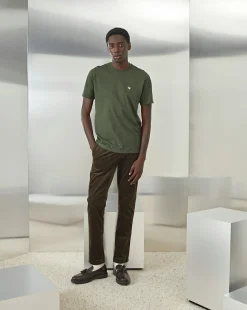 Hot Chevignon Pantalon Duck Chino Velours Kaki Pantalon Chino En Velours
