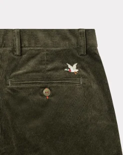 Hot Chevignon Pantalon Duck Chino Velours Kaki Pantalon Chino En Velours