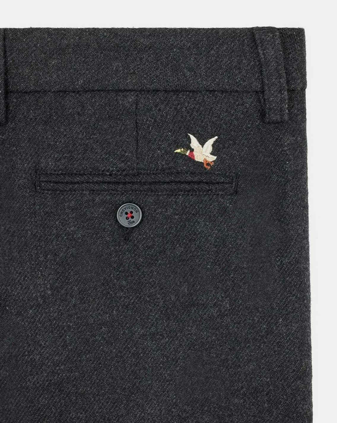 Shop Chevignon Pantalon Duck Fold Pop Gris Anthracite Pantalon En Laine