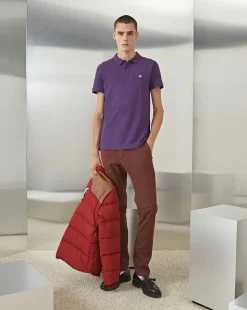 Flash Sale Chevignon Polo O-Togs Violet Polo Manches Courtes Avec Broderie Canard