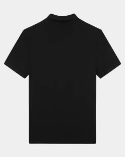 Sale Chevignon Polo Togs Noir Polo 100% Coton Biologique Et Coupe Droite