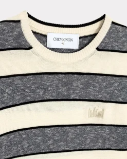 Shop Chevignon Pull City Mini Stripes Bleu Marine Pull Fin A Rayures