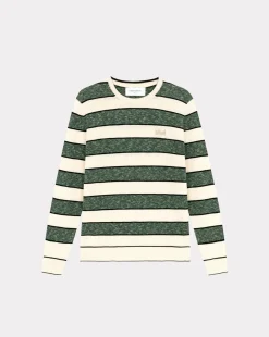Hot Chevignon Pull City Mini Stripes Vert Pull Fin A Rayures