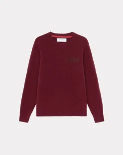 Outlet Chevignon Pull City Wool Burgundy Pull Col Rond, Broderie