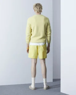 Clearance Chevignon Pull City Wool Jaune Pull Col Rond, Broderie