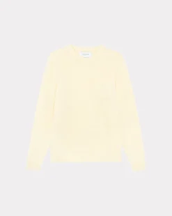 Best Chevignon Pull Pocket Wool Ecru Pull Col Rond En Laine