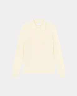 Discount Chevignon Pull Polo Knit Ecru Pull En Laine, Col Polo