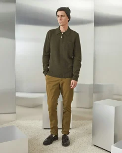 Cheap Chevignon Pull Polo Knit Kaki Pull En Laine, Col Polo