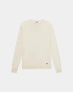 Flash Sale Chevignon Pull U Togs Ecru Pull Col Rond Broderie Canard