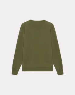 New Chevignon Pull U-Togs Kaki Pull Col Rond Broderie Canard