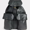 Shop Chevignon Sac Leather Backpack Noir Sac A Dos En Cuir De Chevre