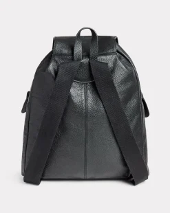 Shop Chevignon Sac Leather Backpack Noir Sac A Dos En Cuir De Chevre