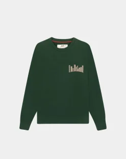 Outlet Chevignon Sweat City Basic Vert Sweat Avec Logo Signature
