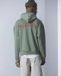 Online Chevignon Sweatshirt Hood 90 Vert Sweat A Capuche Brode