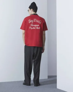 Cheap Chevignon T-Shirt Bay Winds Oversize Rouge T-Shirt Brode Coupe Ample