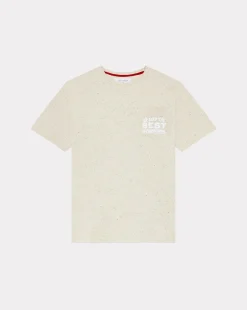 Online Chevignon T-Shirt Best Tee Neps Ecru T-Shirt Ample Imprime En Coton