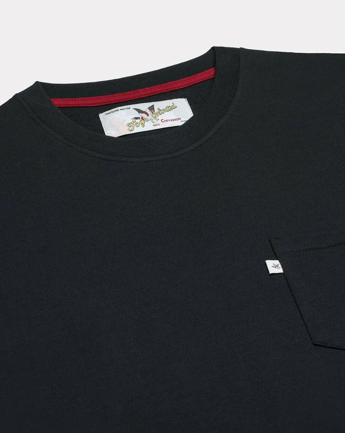 New Chevignon T-Shirt Duck Color Tee Noir T-Shirt A Poche Col Rond