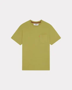 Shop Chevignon T-Shirt Duck Color Tee Vert T-Shirt A Poche Col Rond