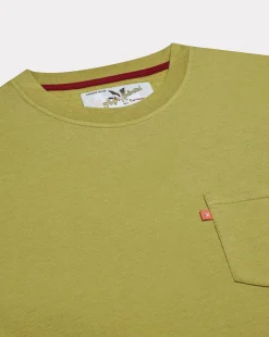 Shop Chevignon T-Shirt Duck Color Tee Vert T-Shirt A Poche Col Rond