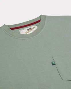 Cheap Chevignon T-Shirt Duck Color Tee Vert T-Shirt A Poche Col Rond