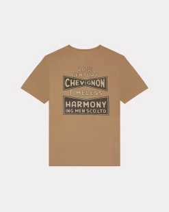 Best Chevignon T-Shirt Harmony Marron T-Shirt Imprime Au Dos