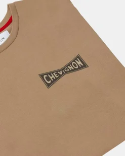 Best Chevignon T-Shirt Harmony Marron T-Shirt Imprime Au Dos