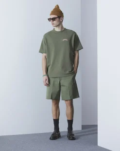Outlet Chevignon T-Shirt Tee 90 Oversize Vert T-Shirt En Jersey Coupe Ample