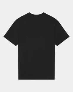 Fashion Chevignon T-Shirt T-Togs Noir T-Shirt Uni Manches Courtes 100% Coton Biologique