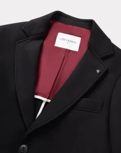 Outlet Chevignon Veste Street Suit Noir Veste De Costume Coupe Ajustee
